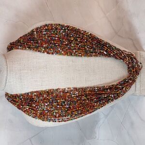 Multi Strand Seed Bead Necklace